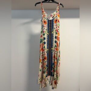 Johnny Was Floral Sleeveless Maxi Dress